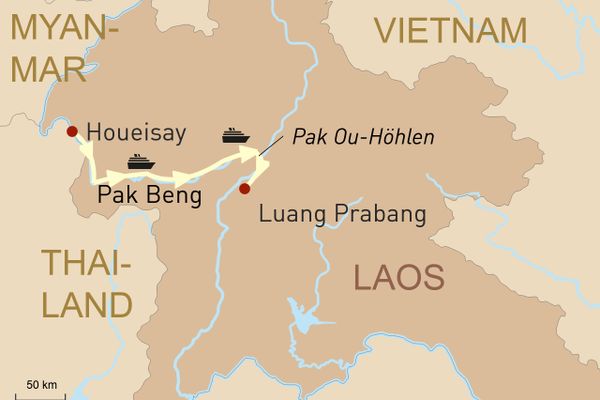 Mit der luxuriösen Anouvong auf den oberen Mekong