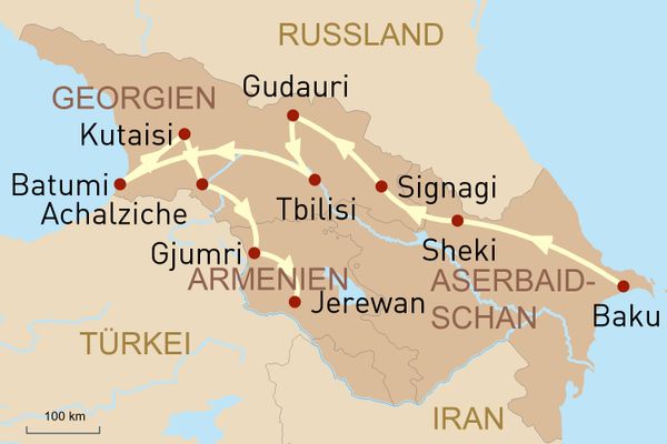 Aserbaidschan, Georgien und Armenien - Kaukasus intensiv