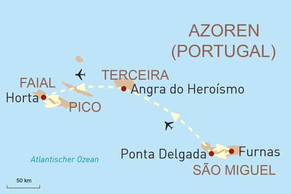 Azoren Reise - Inselhopping im tiefblauen Atlantik