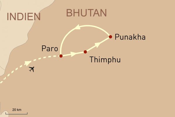 Reise nach Bhutan - Land des Drachen