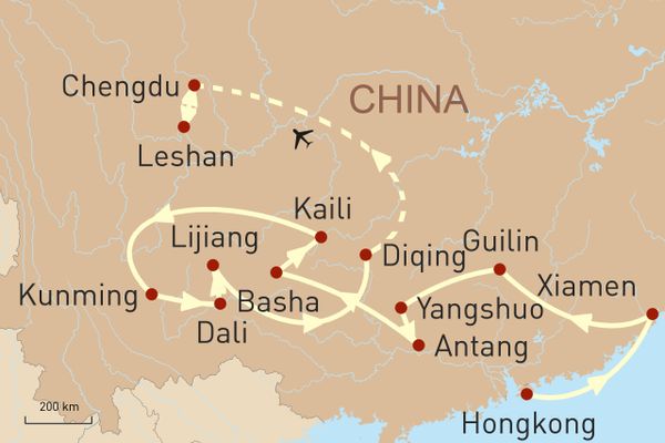 Chinas Ethnische Vielfalt - Landkarte