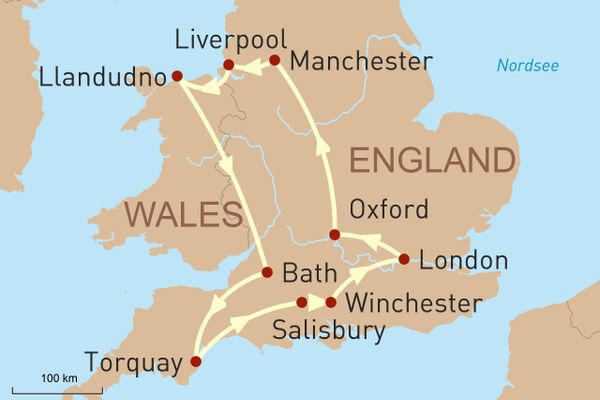 England und Wales mit dem MIetwagen entdecken