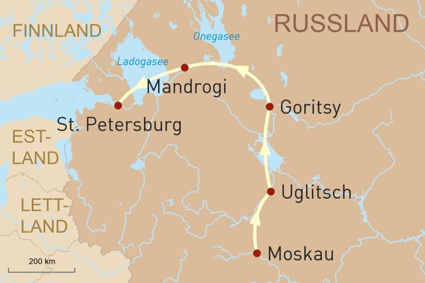 Flusskreuzfahrt von Moskau nach St. Petersburg: Wolga & russische Seen