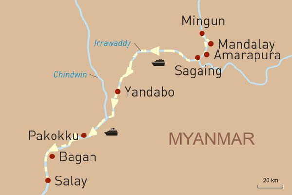 Flusskreuzfahrt in Myanmar auf der RV Pandaw: Von Mandalay nach Bagan