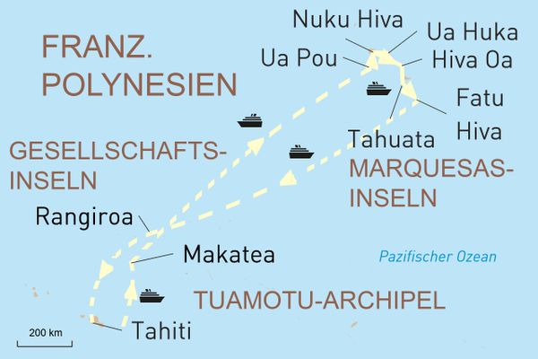 Französisch-Polynesien entdecken an Bord der Aranui