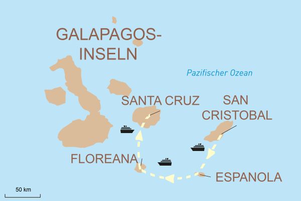 Kreuzfahrt durch die Galápagos-Inseln mit der Seaman Journey