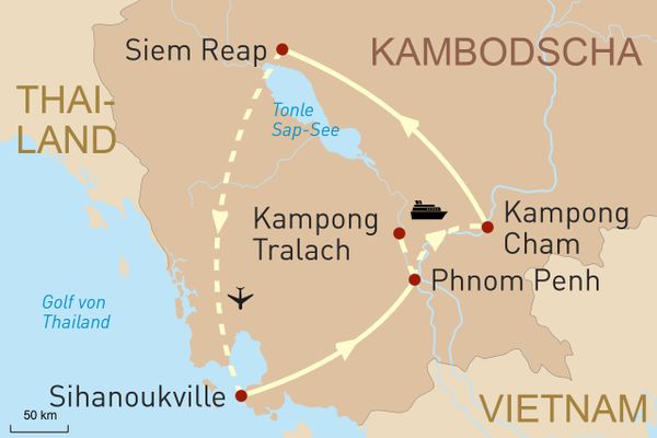 Höhepunkte Kambodschas & Kreuzfahrt auf dem Mekong