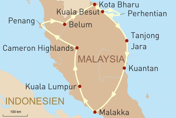 Reise zu den Höhepunkten Malaysias