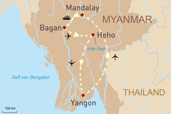 Höhepunkte Myanmars und Luxuskreuzfahrt auf dem Irrawaddy