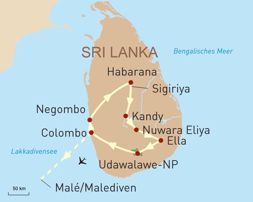 Sri Lanka & Entspannung auf den Malediven