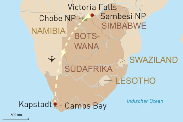 Simbabwe, Botswana & Südafrika Reise: Kapstadt und die Viktoriafälle