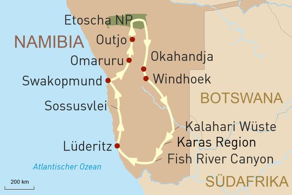 Kleingruppenreise: Traumwelten Namibias