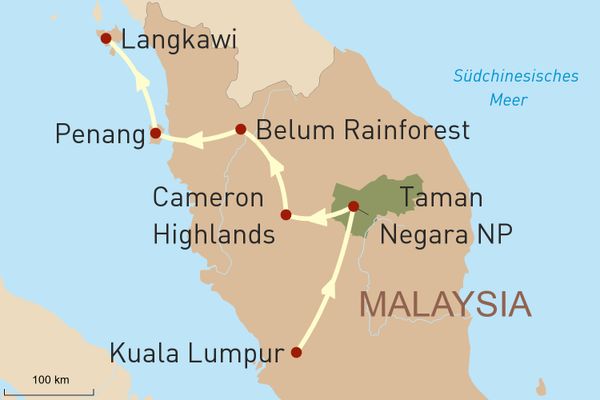 Malaysia Reise für Selbstfahrer und Baden im Inselarchipel Langkawi