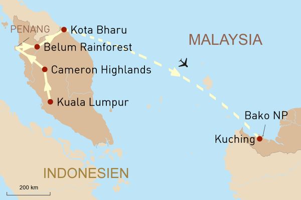 Malaysia Reise: Erlebnis Westmalaysia und faszinierende Wildnis auf Borneo