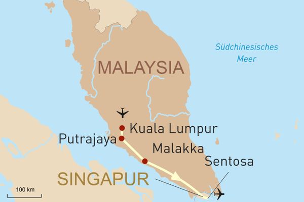 Exklusive Reise nach Malaysia & Singapur