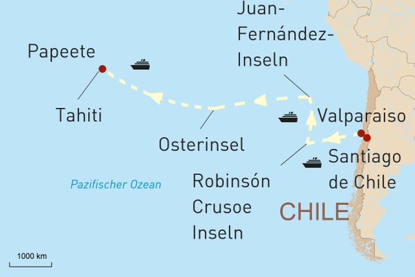 Mit der MS Europa 2 von Chile in die Südsee