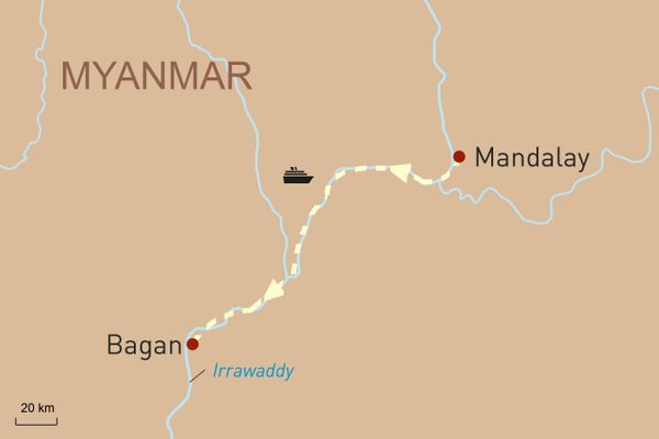 Mit der Sanctuary Ananda von Mandalay nach Bagan