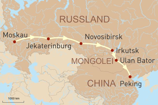 Mit der Transsibirschen Eisenbahn von Moskau nach Peking