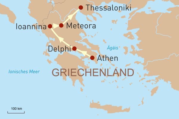 Mythos und Moderne  –  Höhepunkte des griechischen Festlands