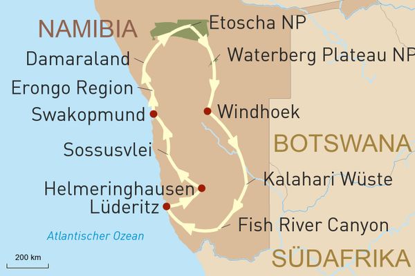 Namibia Reise für Selbstfahrer