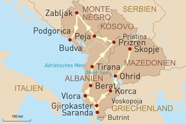 Naturerlebnis und Kulturgenuss auf dem Balkan