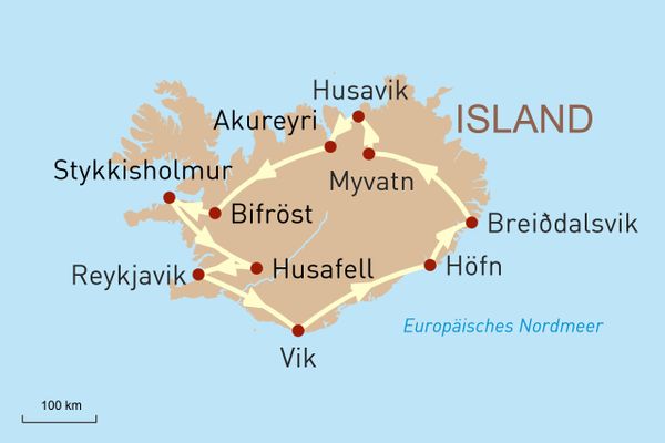 Privatreise Island neu August 2022
