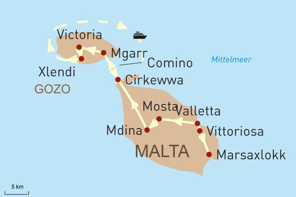 Privatreise nach Malte Gozo - Genuss im Mittelmeer