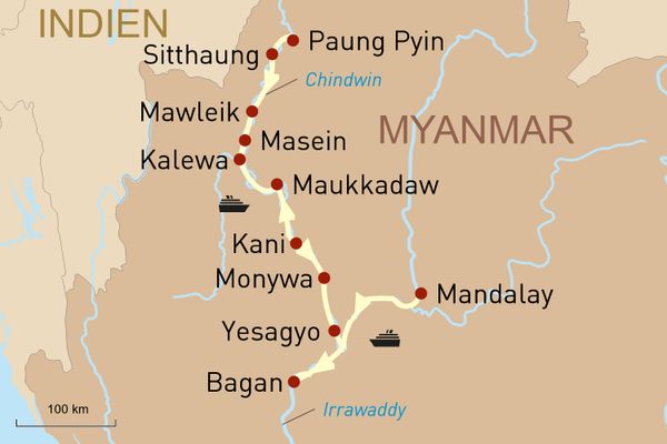 Myanmar Flusskreuzfahrt: Entdeckungsreise auf dem Chindwin mit der Sanctuary Ananda