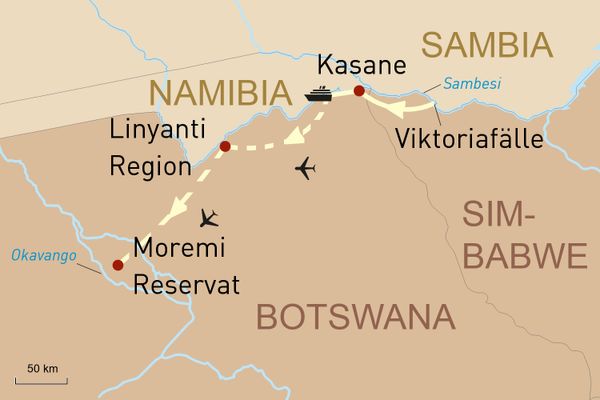 Simbabwe Botswana Reise: Die Viktoriafälle und Safari-Erlebnis in Botswana