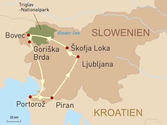 Slowenien Selbstfahrerreise
