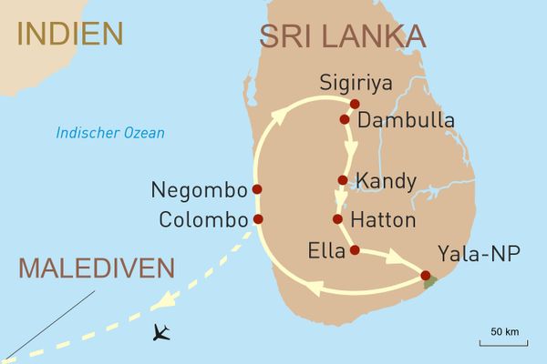 Sri Lanka Malediven
