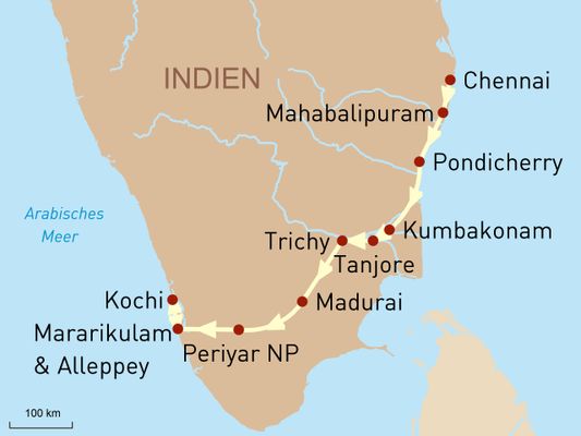 Südindien erleben – von Coromandel bis Malabar