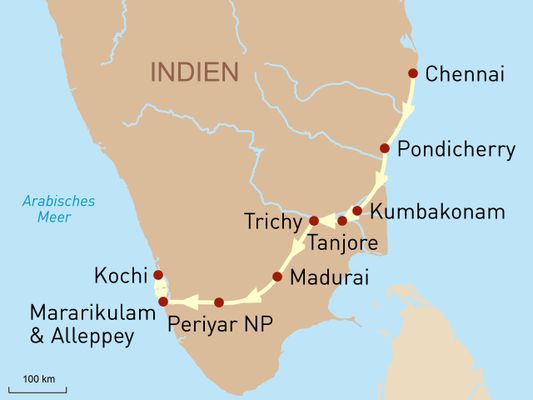 Südindien erleben - von Coromandel bis Malabar