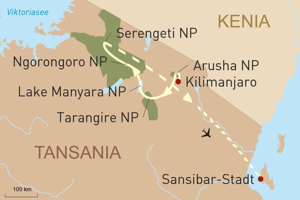 Reise in Tansanias beeindruckende Nationalparks & Trauminsel Sansibar
