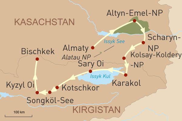 Wanderreise Kasachstan und Kirgistan