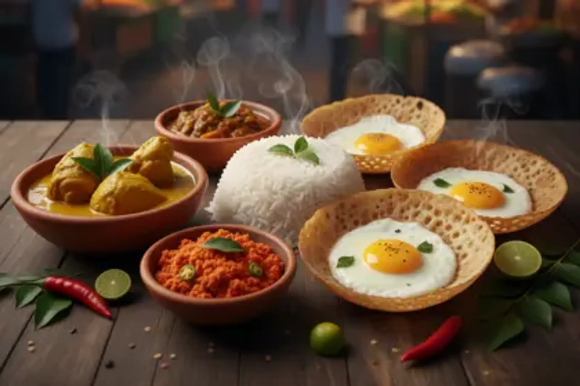 Sri Lanka Reisen, Rice and Curry mit Pol Sambol und Hoppers