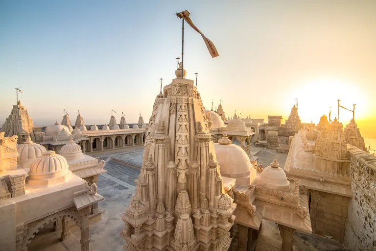 Jain-Tempel auf dem Shatrunjaya-Hügel bei Palitana