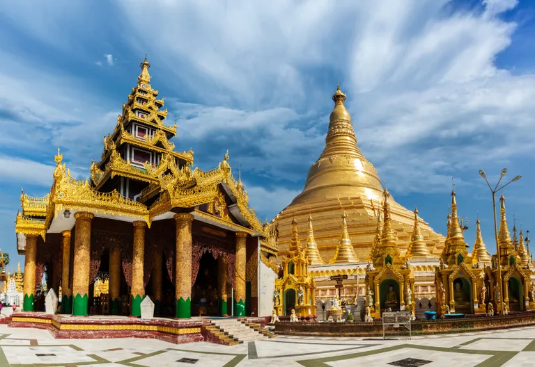 Shwedagon-Pagode in Yangon, Myanmar