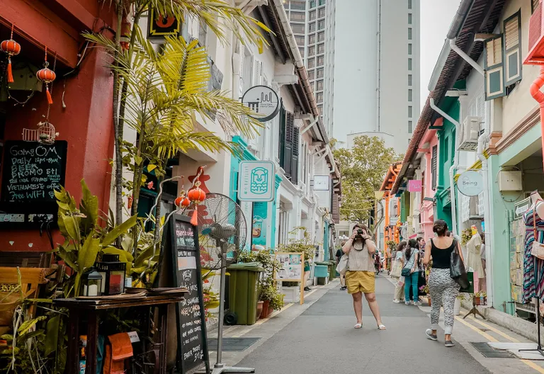 Haji Lane im Stadtviertel Kampong Glam