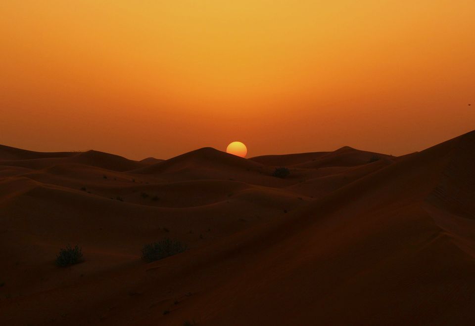 Arabien Oman Muskat Reise Wüste Sonnenuntergang Vorschau