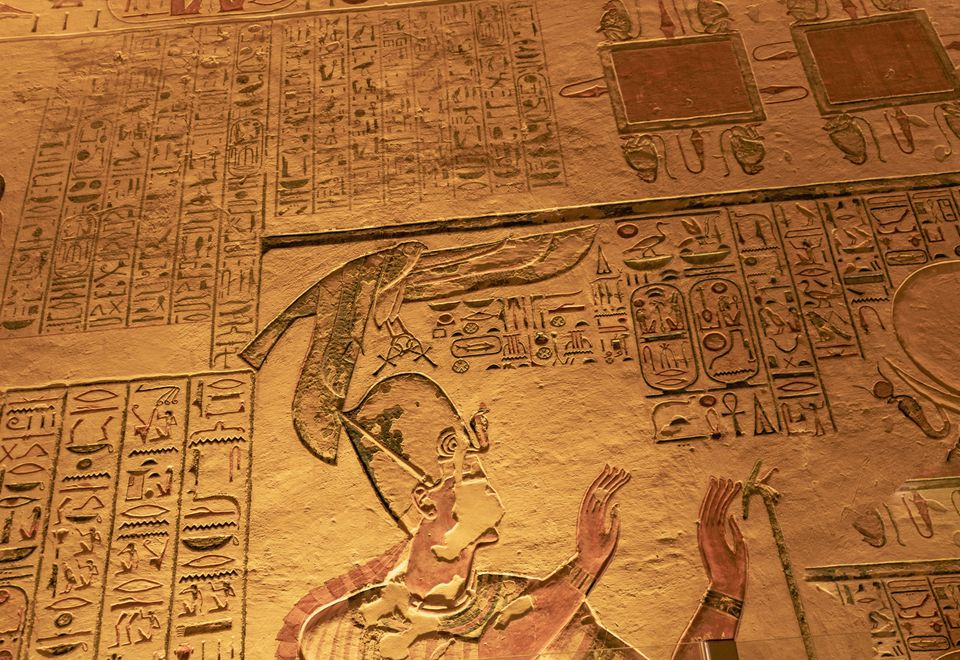 Detailansicht der Große Pyramide von Gizeh