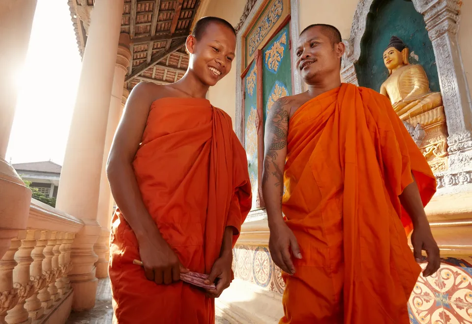 Mönche in Kambodscha