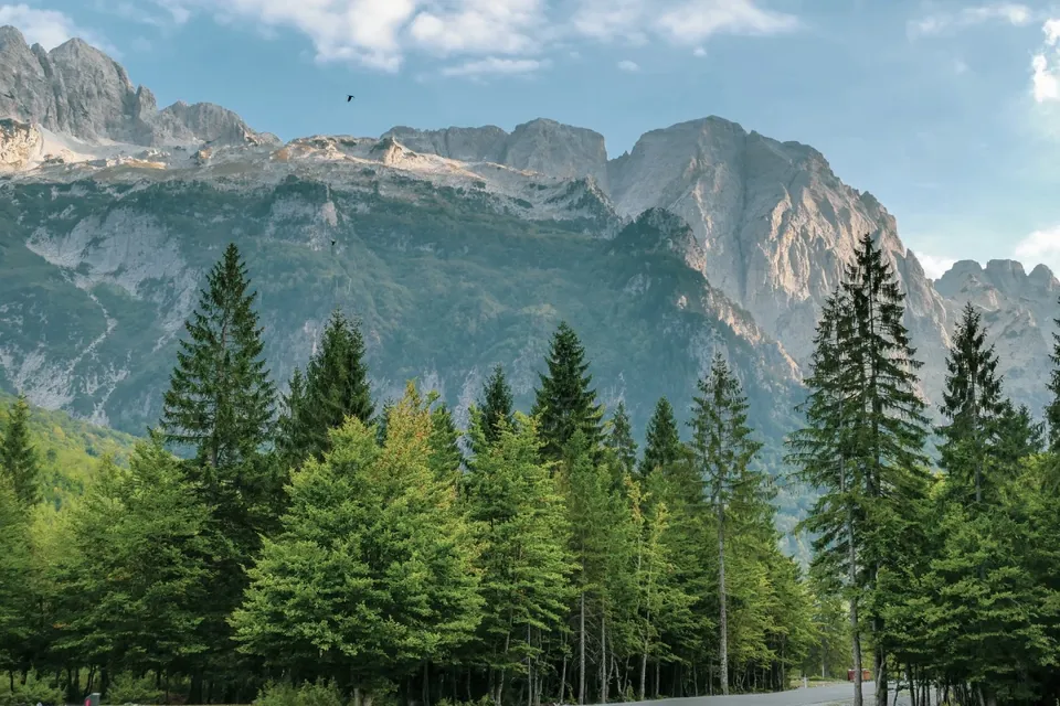 Berglandschaft in Albanien