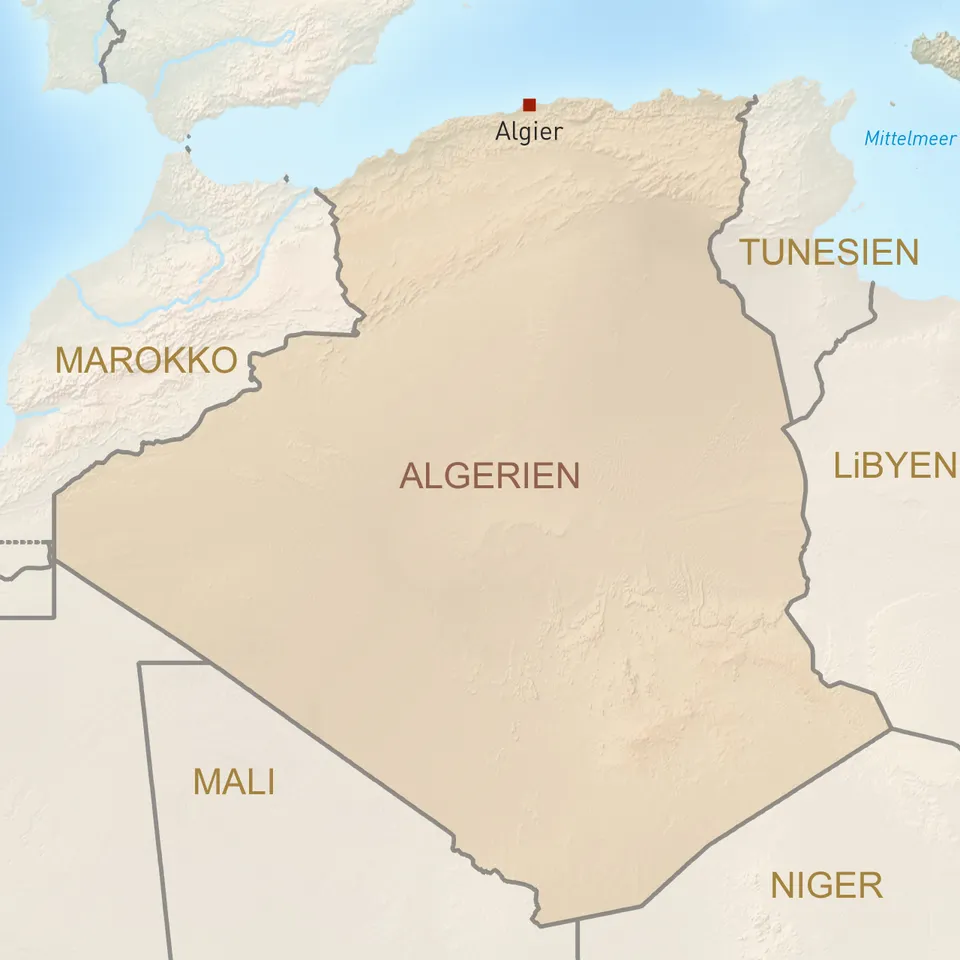 Algerien Karte