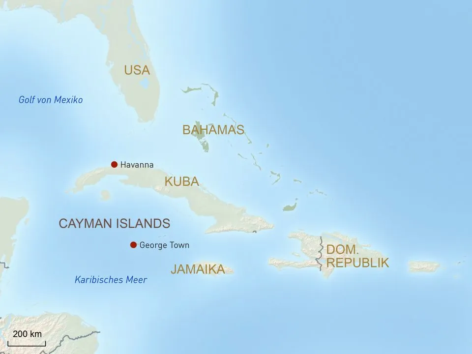Cayman Islands - Übersichtskarte