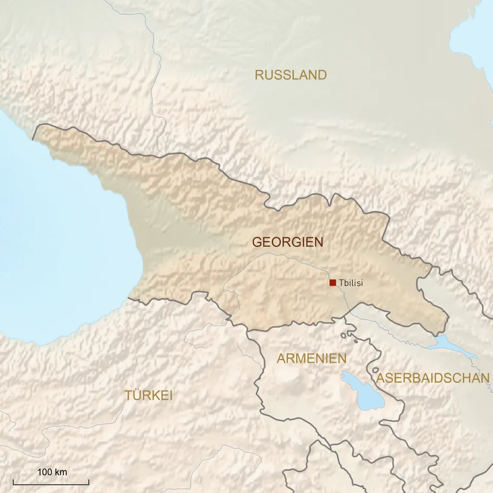 Georgien Reisen Karte