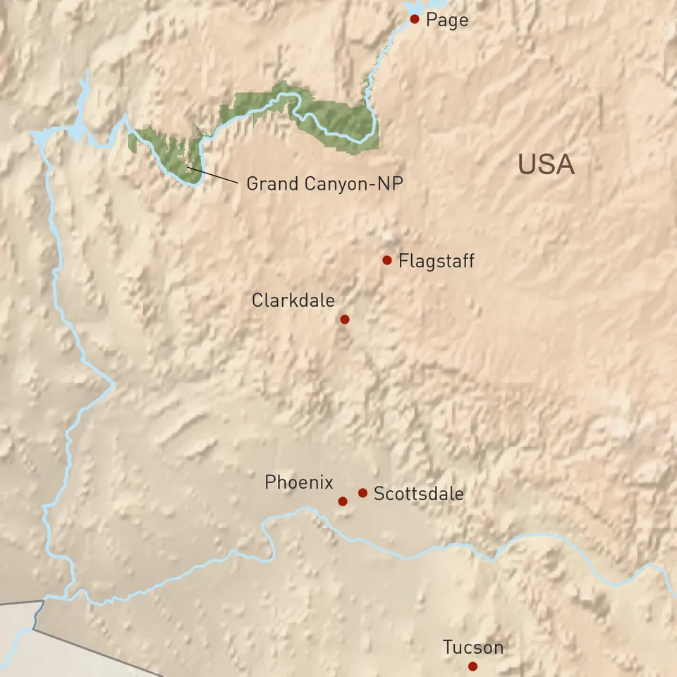 Übersichtskarte Arizona