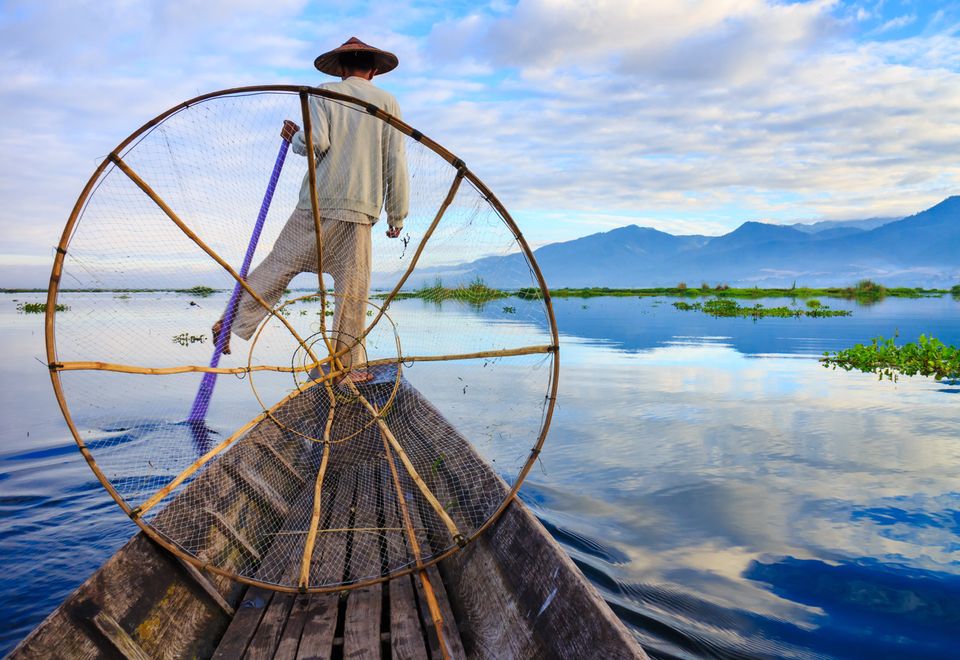 Einbeinruderer auf dem Inle-See, Myanmar