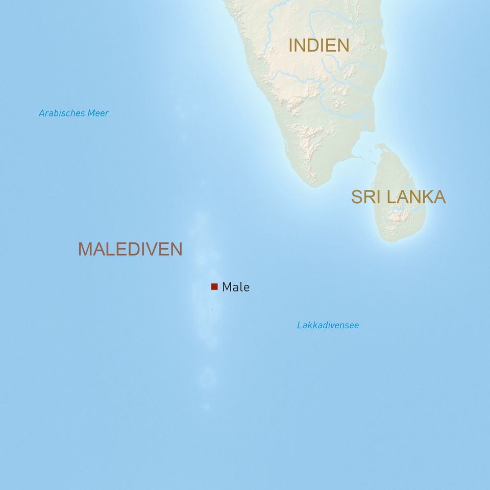 Übersichtskarte Malediven