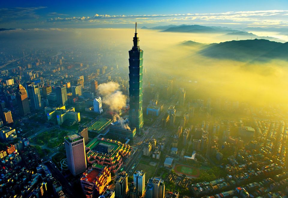 Taipeh von oben, Taiwan Reise